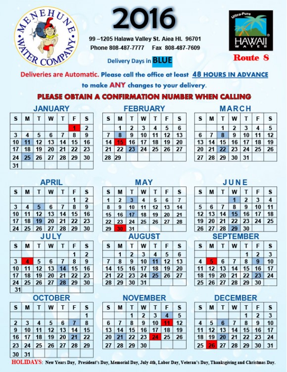 ROUTE 8 Menehune Water Company